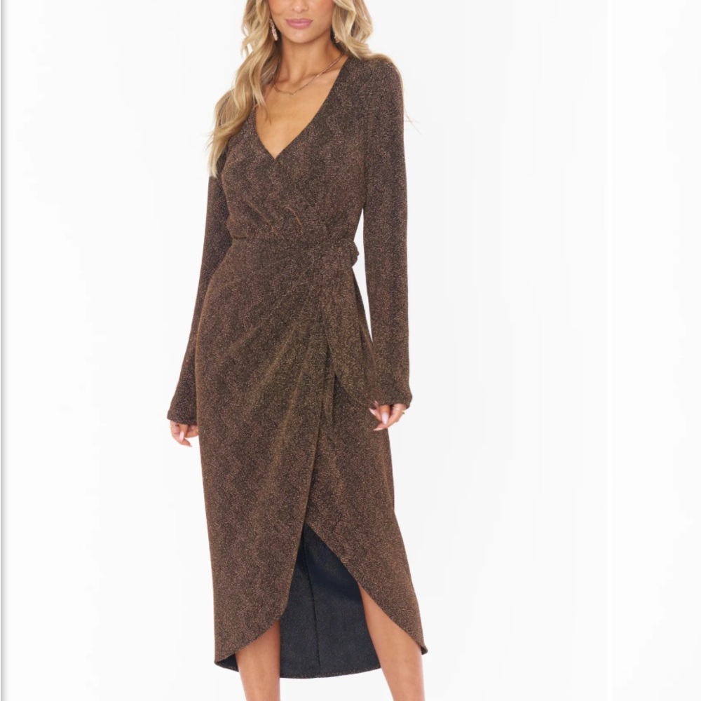 Show me your mumu Kimora dress in black/gold